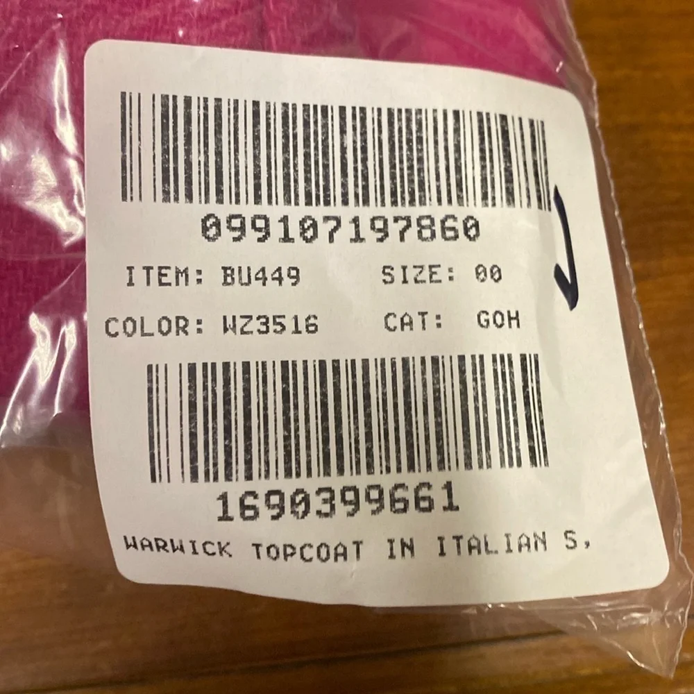 J Crew Warwick topcoat in Italian stadium-cloth wool blend BU449 - Picture 7 of 7